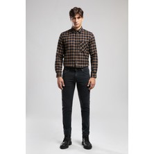 Lee Cooper Jagger Normal Bel Dar Kesim Gri Erkek Jean Pantolon Denim Kumaş 4 Cep