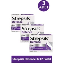 Seddar Collection Strepsils Defence 12 Pastil 3 Adet