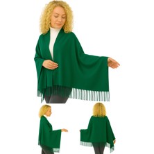 Maruf Shop 1 Adet Kadın Büyük Bedene Uygun Ekstra Yumuşak Dokulu Püskül Detaylı Kışlık Atkı Omuz Şalı