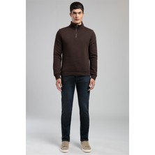 Lee Cooper Ceaser Erkek Dik Yaka Sweatshirt Kahve
