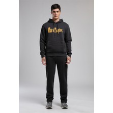 Lee Cooper Greg Erkek Kapüşonlu Sweatshirt Gri