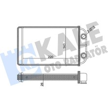 KALE-358575 - Kalorifer Radyatörü Brazıng (Al/al) Hılux (Borusuz) [220X143,2X26]