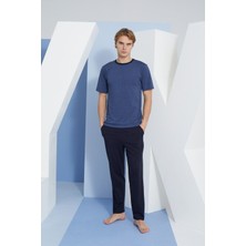 Kly Erkek O.yaka Pijama Takımı Konforlu Uyku Modern Tasarım