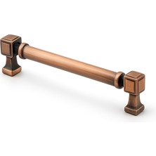 Badem10 Talas 160 mm Düz Soft Antik Bakır Metal Kulp Mobilya Çekmece Dolap Kapak Kulpu Dayanıklı Kulpları