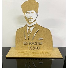 Mega Design 10 Kasıma Özel Atatürk Silüetli Çalışma Masası Dekoru.
