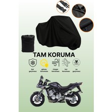 Dokaca Siyah Yamaha FZS1000 Uyumlu Motor Branda, Koruyucu Örtü, Motosiklet Brandası