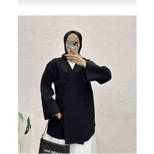 Rima Yandan Bağlamalı Kimono