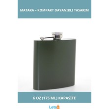 Letsii Paslanmaz Çelik Sızdırmaz Tekli 6 Oz Matara Şık ve Dayanıklı