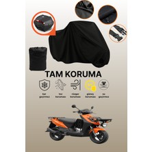 Dokaca Siyah Arka Çanta Uyumlu Kymco Agility Carry 50I 4t Uyumlu Motosiklet Brandası, Koruyucu Örtü