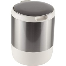 Pasifik Kapaklı Çöp Kovası, 3lt, 15.5X20 Cm, Bej