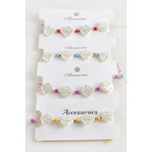 Baklava Boncuk Inci Makrome Ip Bileklik