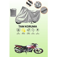 Dokaca Gri Arora Ar 170-20 Elegant Uyumlu Motosiklet Brandası, Koruyucu Örtü, Motor Branda