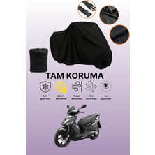 Dokaca Siyah Kymco Agility 16+ 150 Uyumlu Motor Branda, Koruyucu Örtü, Motosiklet Brandası
