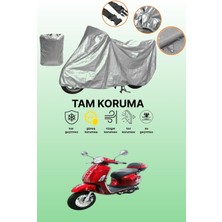 Dokaca Gri Kral Motor KR-211 Rana 50 Uyumlu Motosiklet Brandası, Koruyucu Örtü, Motor Branda