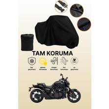 Dokaca Siyah Yamaha Vmax Uyumlu Motor Branda, Koruyucu Örtü, Motosiklet Brandası