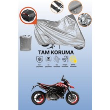 Dokaca Gri Arka Çanta Uyumlu Ducati Hypermotard 821 Uyumlu Motor Brandası, Koruyucu Örtü