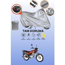 Dokaca Gri Arka Çanta Uyumlu Honda Cgl 125 Uyumlu Motor Brandası, Koruyucu Örtü