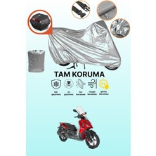 Dokaca Gri Arka Çanta Uyumlu Kanuni Explorer Uyumlu Motor Brandası, Koruyucu Örtü