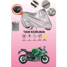 Dokaca Gri Arka Çanta Uyumlu Kawasaki Z 1000 Sx Uyumlu Motor Brandası, Koruyucu Örtü