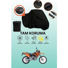 Dokaca Siyah Arka Çanta Uyumlu Ktm 640 Adventure Uyumlu Motosiklet Brandası, Koruyucu Örtü