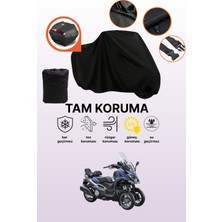 Dokaca Siyah Arka Çanta Uyumlu Kymco Cv3 Uyumlu Motosiklet Brandası, Koruyucu Örtü
