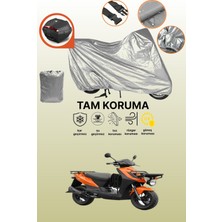Dokaca Gri Arka Çanta Uyumlu Kymco Agility Carry 50I 4t Uyumlu Motor Brandası, Koruyucu Örtü