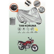 Dokaca Gri Arka Çanta Uyumlu Mondial 125 Mh Uyumlu Motor Brandası, Koruyucu Örtü