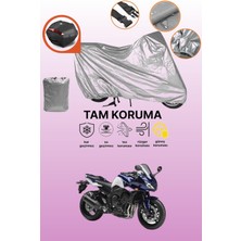 Dokaca Gri Arka Çanta Uyumlu Yamaha Fz1 Fazer Uyumlu Motor Brandası, Koruyucu Örtü