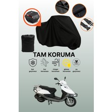 Dokaca Siyah Arka Çanta Uyumlu Abush Speedy 110I Uyumlu Motosiklet Brandası, Koruyucu Örtü