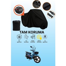 Dokaca Siyah Arka Çanta Uyumlu Apachi Myra Uyumlu Motosiklet Brandası, Koruyucu Örtü