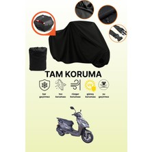 Dokaca Siyah Arka Çanta Uyumlu Arora Verano Ar 50-9 Uyumlu Motosiklet Brandası, Koruyucu Örtü