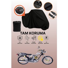 Dokaca Siyah Arka Çanta Uyumlu Falcon Leopar 222 Uyumlu Motosiklet Brandası, Koruyucu Örtü