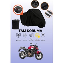 Dokaca Siyah Arka Çanta Uyumlu Honda Cbf 600 Uyumlu Motosiklet Brandası, Koruyucu Örtü