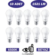 Philips 13W Beyaz Işık LED Ampul Mycare 6500K – 1521 Lümen E27, Soğuk Beyaz Aydınlatma