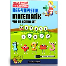 Enine Boyuna Eğitim Kes-Yapıştır Matematik Yaz-Sil Eğitim Seti (3-10 Yaş)