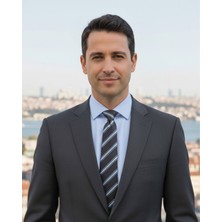 1001 Kravat Mavi Beyaz Çizgili 7,5 cm Genişliğinde Koyu Gri Ipek Kravat