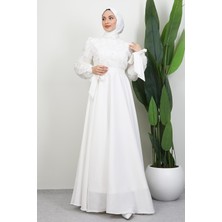 Aybike Prenses Abiye Beyaz