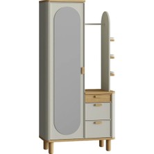 Doğtaş North Portmanto Vestiyer Modern Tasarım 90,8x42x190 cm Aytaşı Karina Zamak Kulplu 7 Yıl Garantili