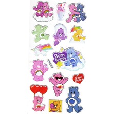 Limmy Sticker Kabartmalı Stiker Çıkartma Etiket (LRQ004)-18X9 Cm- Arkadaş Ayılar