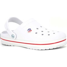 Calx Merdane EM4005 Tek Taban Sabo Poşetli Cross Terlik Beyaz No 41