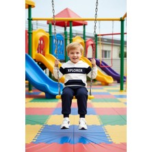 FRM Keşif Ruhu Taşıyan Erkek Çocuk Kapüşonlu Takımı Rahatlık ve Tarz Kaliteli Şık Rahat