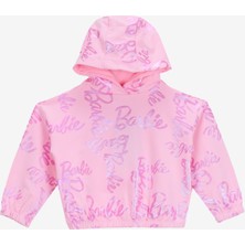 Barbie Baskılı Kız Çocuk Pembe Sweatshırt BRB5WG-SWT6601