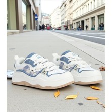 Benetton 12157 Beyaz Tam Ortopedik Sneaker Günlük Kadın Spor Ayakkabı