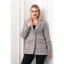 MissVina Buklet Elegance Tek Düğmeli Ceket – 8629