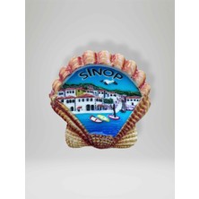 Mundy Sinop Temalı Kabartmalı Polyester Magnet Buzdolabı Süsü (KOD:956)  6,5cm x 6,5cm