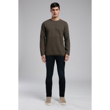 Lee Cooper Ben Erkek O Yaka Sweatshirt Haki