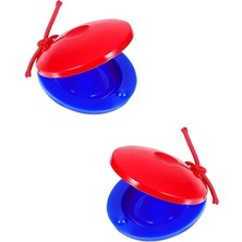 Misda Store Orf-Sp-11 Örf Aletleri Avuç Içi Kastanyet Seti Parmak Zili (1 Set)