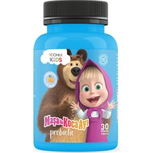 Asfstore Voonka Kids Maşa ile Koca Ayı Probiyotik 30 Çiğneme Tableti