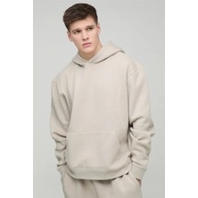 NewLaker Siyah  Kanguru Cepli Kapüşonlu Oversize Sweatshirt
