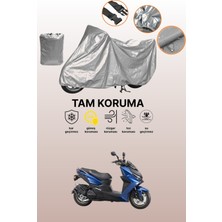Dokaca Gri Kymco Krv 200 Uyumlu Motosiklet Brandası, Koruyucu Örtü, Motor Branda
